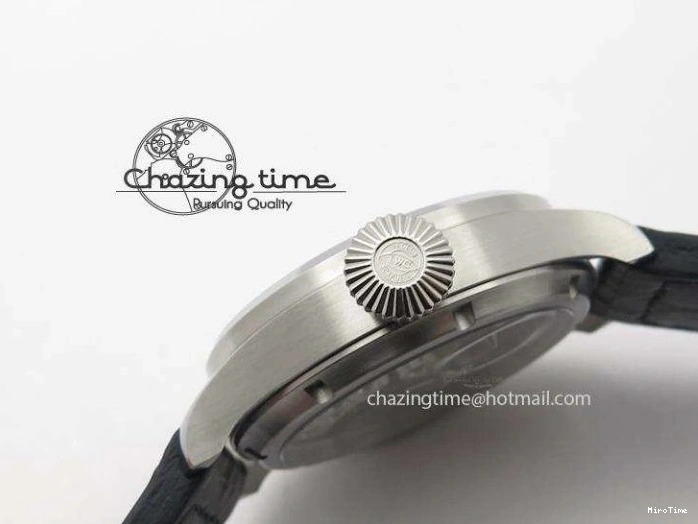 MIROTIME 0312 Compact Big Pilot “Markus Buhler” IW5003 Turbine V6F Best Edition Grey Dial On Leather Strap A 7314